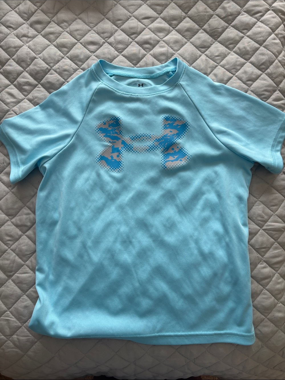 Under Armour Light Blue Boys' Short Sleeve Performance Tee